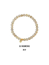Qingmeng | Natural Golden Rutilated Quartz Bracelet – Wealth & Positive Energy